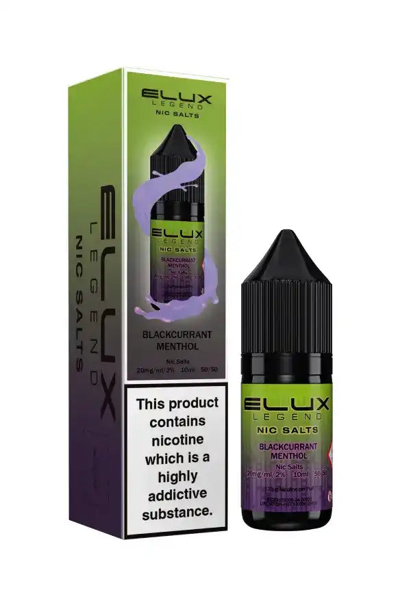 ELUX Legend - NicSalts - Blackcurrant Menthol - 10mg - 20mg - Vape Saloon