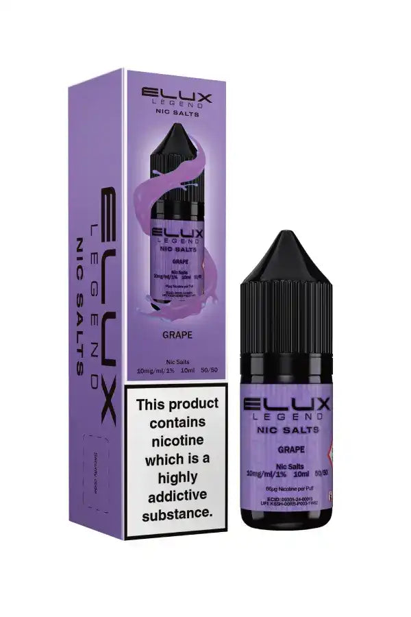 ELUX Legend - NicSalts - Grape - 10mg - 20mg - Vape Saloon