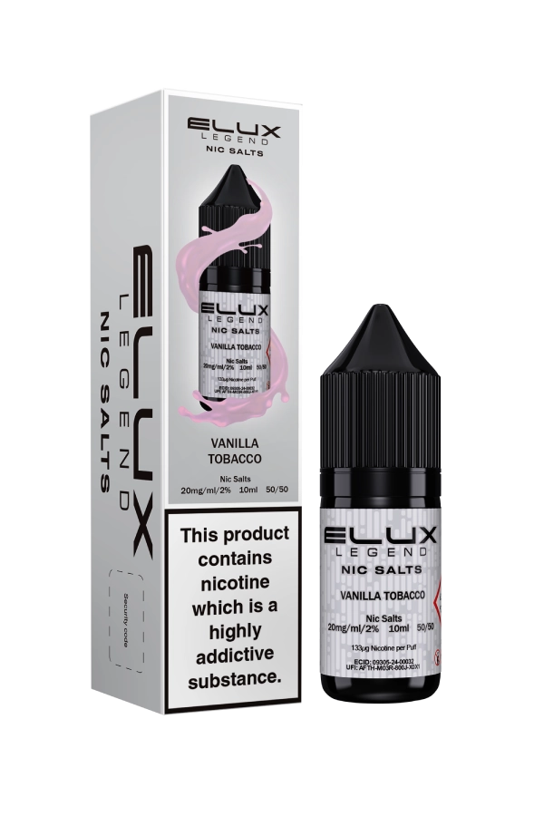 ELUX Legend - NicSalts - Vanilla Tobacco - 10mg - 20mg - Vape Saloon